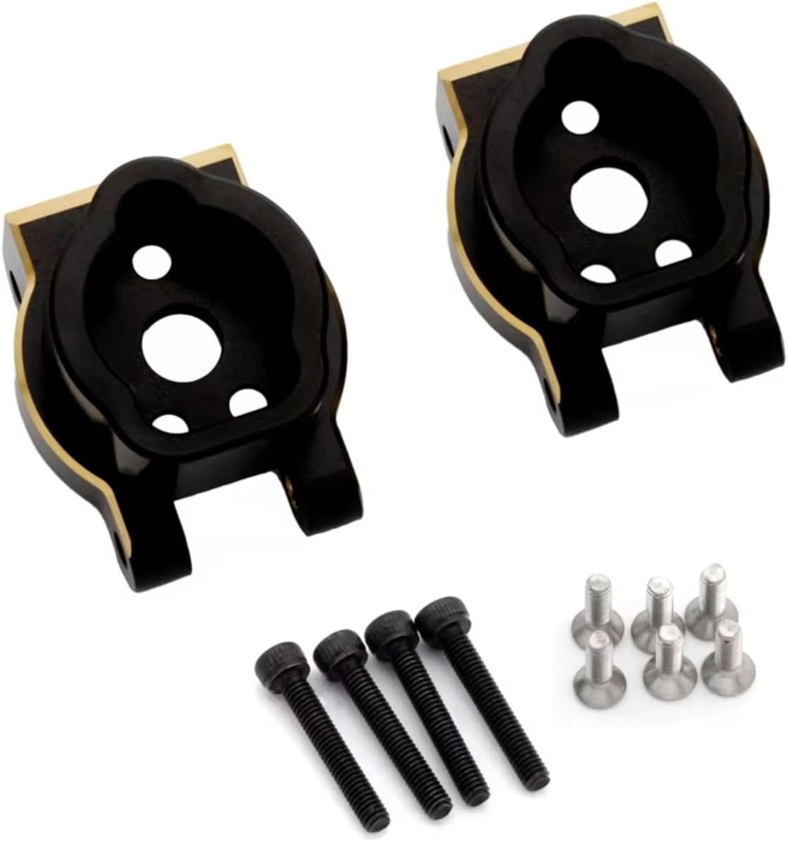for Traxxas for TRX4 for TRX6 1/10 1 Set RC Car Portal Axle Housing Weight Upgrade Parts Black Electrophoresis RC Car Parts
