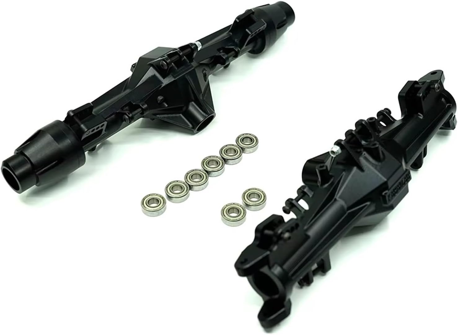 RC Crawler Axle for LOSI for LMT for Monster Truck1:8 rc Car CNC Aluminum7075 Front and Rear Axle Housing Upgrade Accessories(Black)