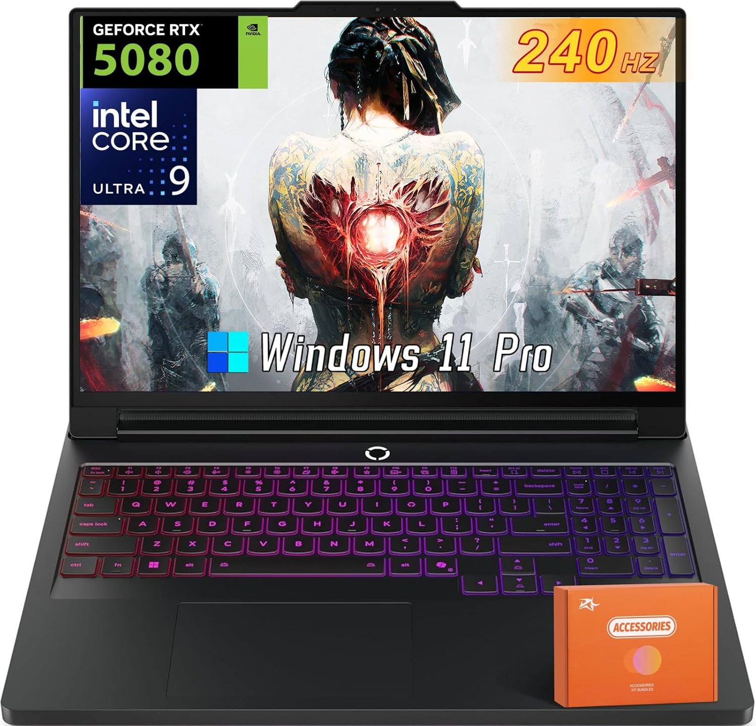 Lenovo 2025 Legion Pro 7i Gen 10 Gaming Laptop, GeForce RTX 5080 16 GB GDDR7, Intel Ultra 9 275HX, 16