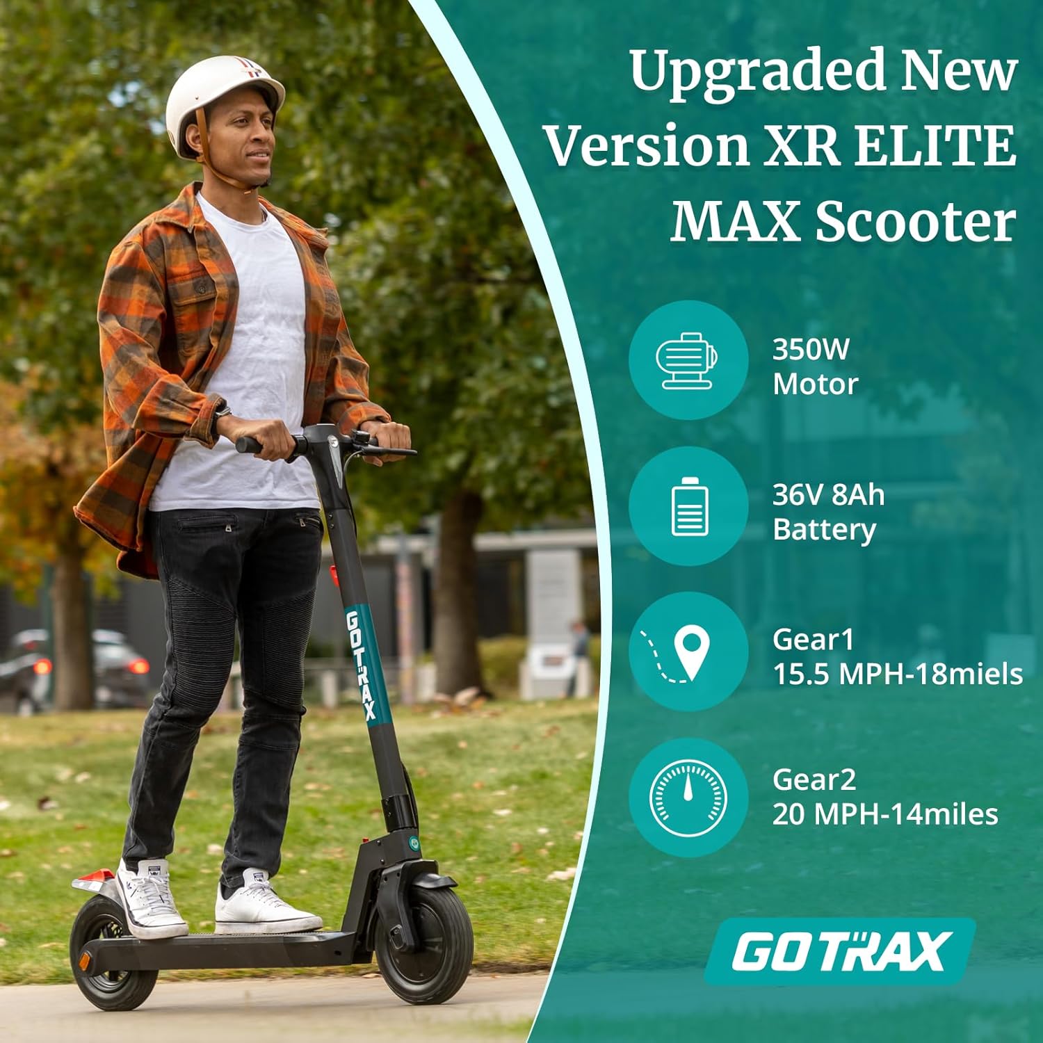 Gotrax Electric Scooter for Adults, Max 18/38 Mile & 20/28Mph by 350w/500w/1000w Motor,10
