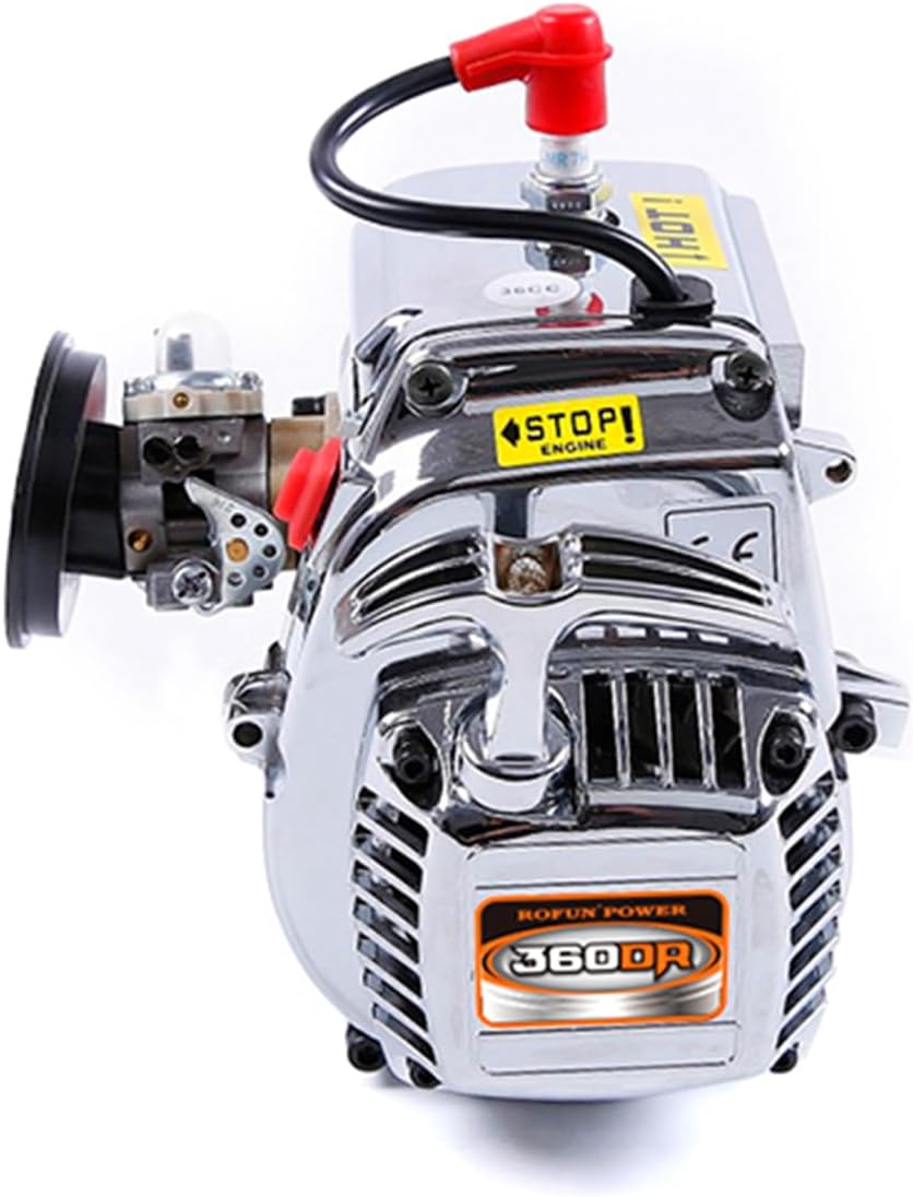 36CC Dual Ring 4 Bolts Chrome Engine for 1/5 Hpi Rofun King Motor Rovan Baja 5b 5t 5sc Ss Mcd FG GoPed RedCat Rc Car Parts