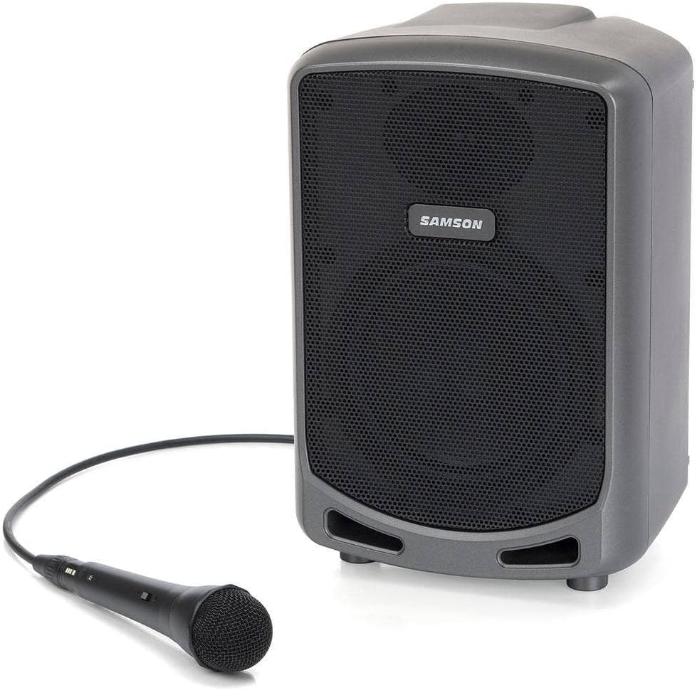 Samson Expedition Express Plus 75-Watt Rechargeable Bluetooth Portable Power Amplifier Speaker with Samson Wired Mic