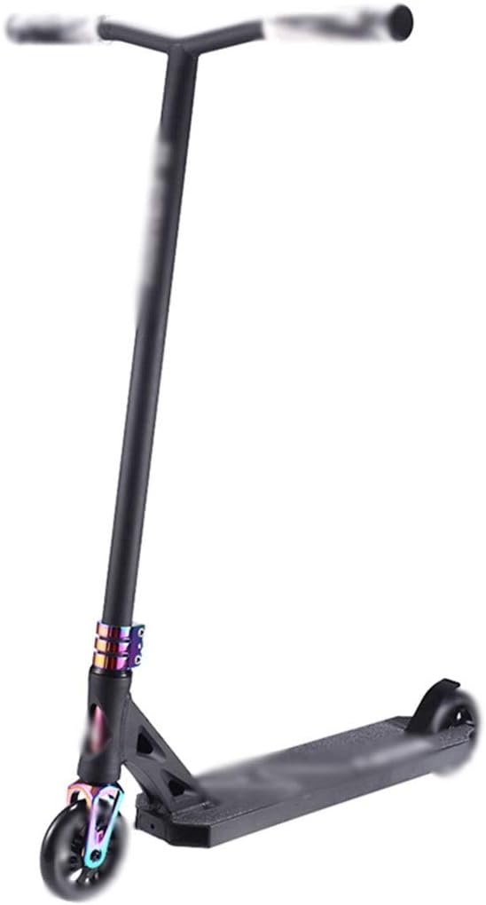 Scooters Lightweight Kick Scooter Summer Fashion Sport Scooters, Professional Racing Scooter, Man Trick Scooters, Easy to Assemble (Color : Black, Size : 71 * 50.8 * 91.5cm)