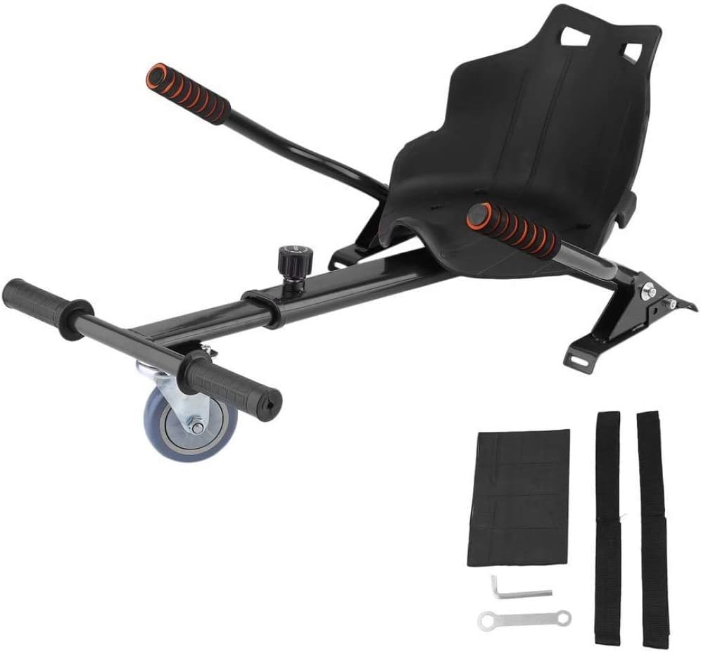 Universal Hoverboard Seat Attachment Hover Board Go Kart with Adjustable Frame Length Compatible with Most Hoverboard Self Balancing Scooters