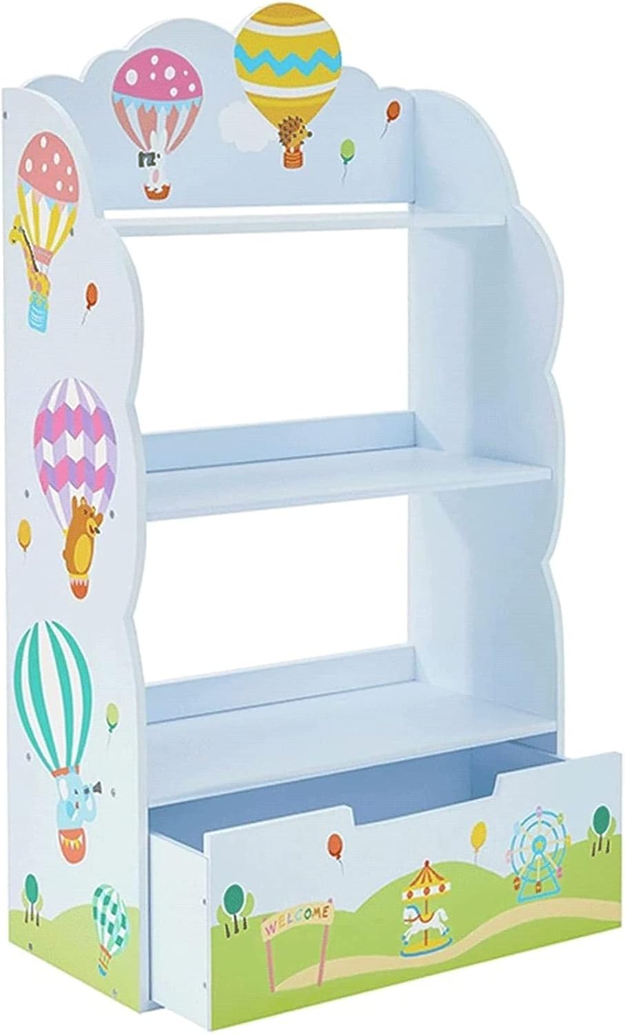 ABGRC Bookcase Bookshelf Multifunctional Bookcase Storage Function Home Floor Standing Storage Shelf Shelving Unit Stable Without Shaking Stable