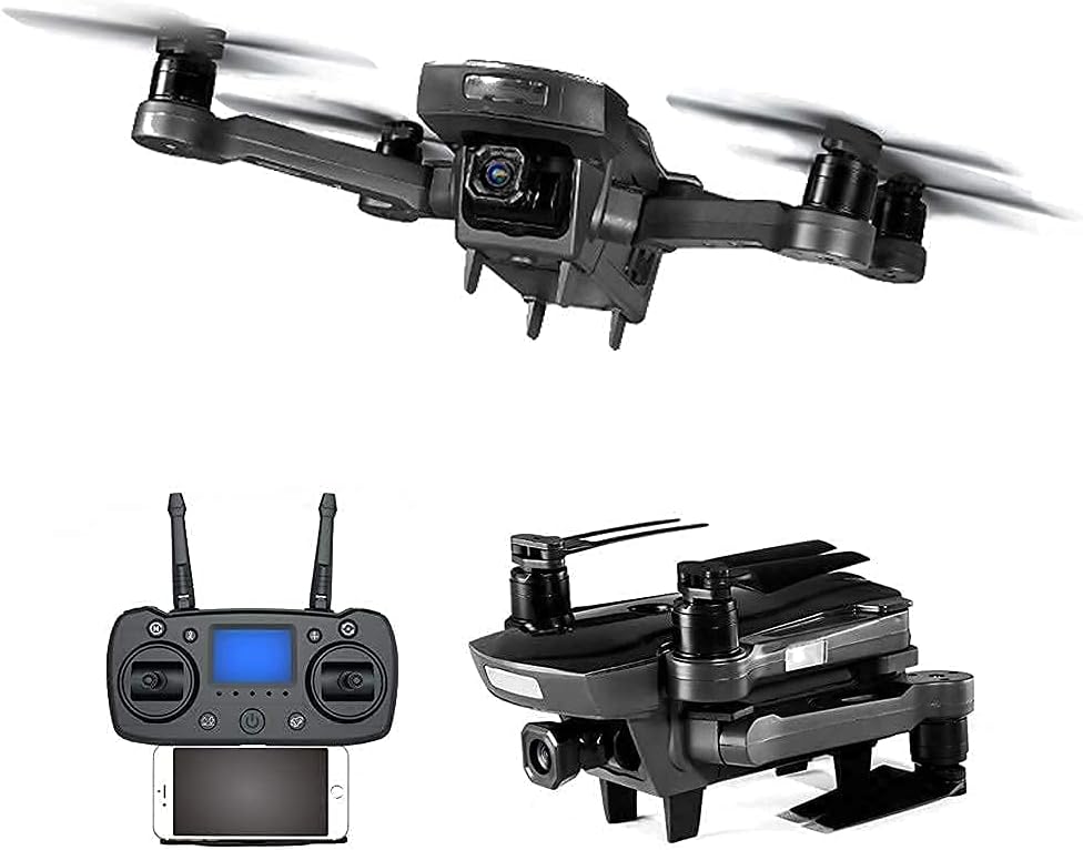 Folding RC Drone for Adults RC Quadcopter with 1080P HD Camera Fixed Point Orbit Live Video GPS Drone 40 Mins Long Flight Time Smart Return Home