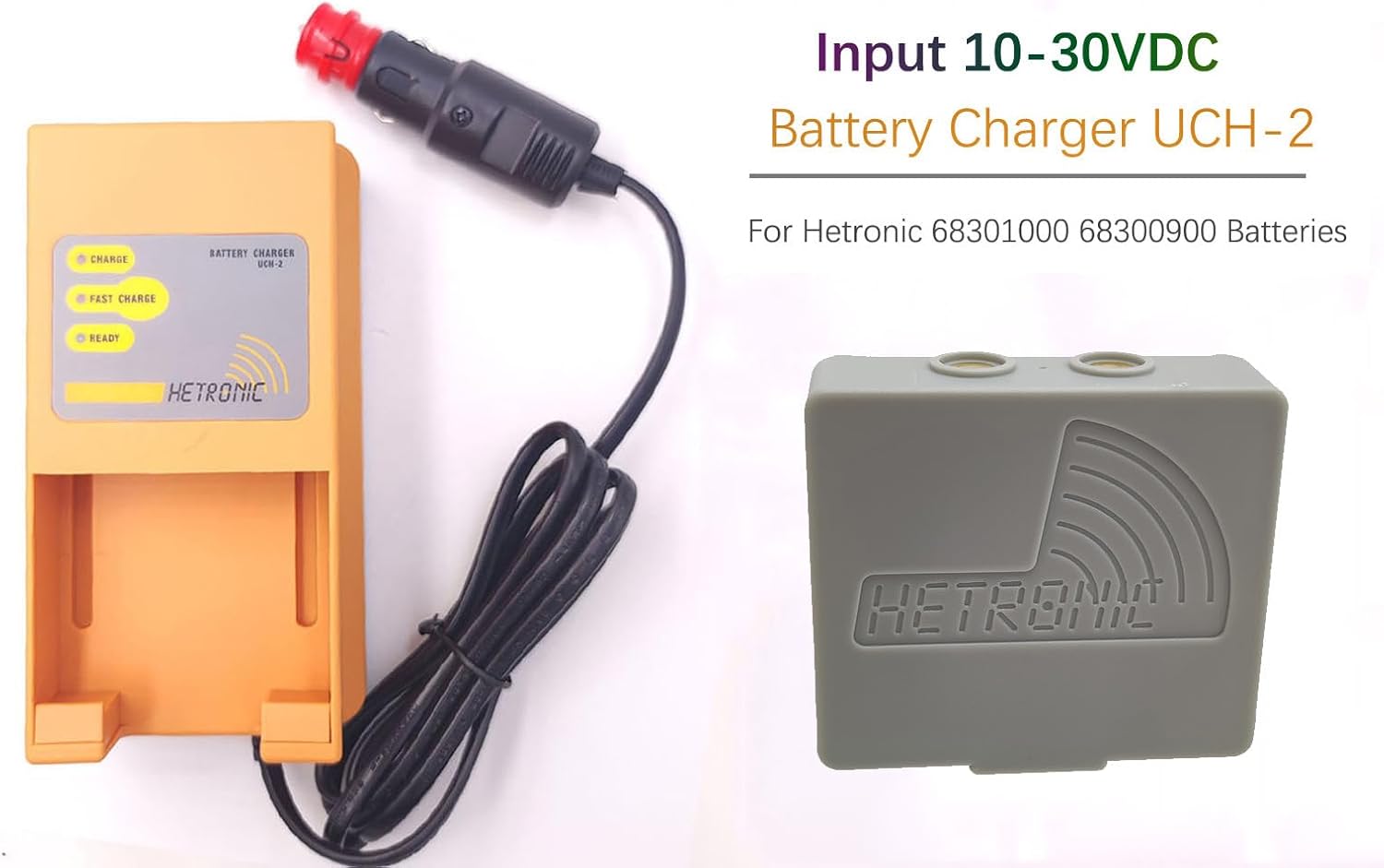 (1*Charger + 4*Batteries) DC 12V/24V UCH-2 Battery Charger with 3.6V 68301000 2750mAh Battery for Hetronic Remote Control 68301000 68300900