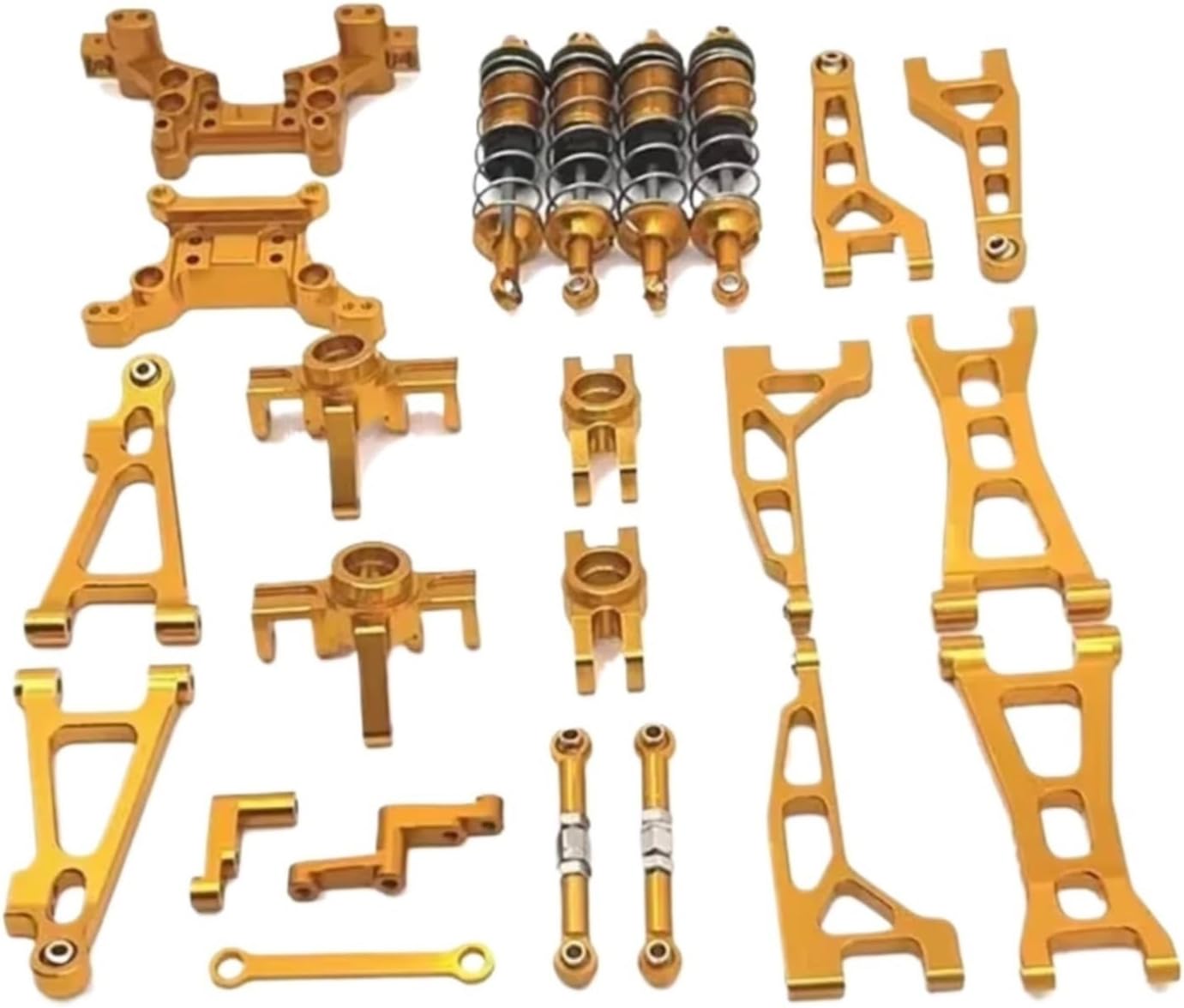 Rc Car Shock Absorber For MJX 16207 16208 16209 16210 For Hyper Go 1/16 Metal Shock Absorber Set Rc Car Off-road Vehicle Parts And Accessories Upgrade Replacement