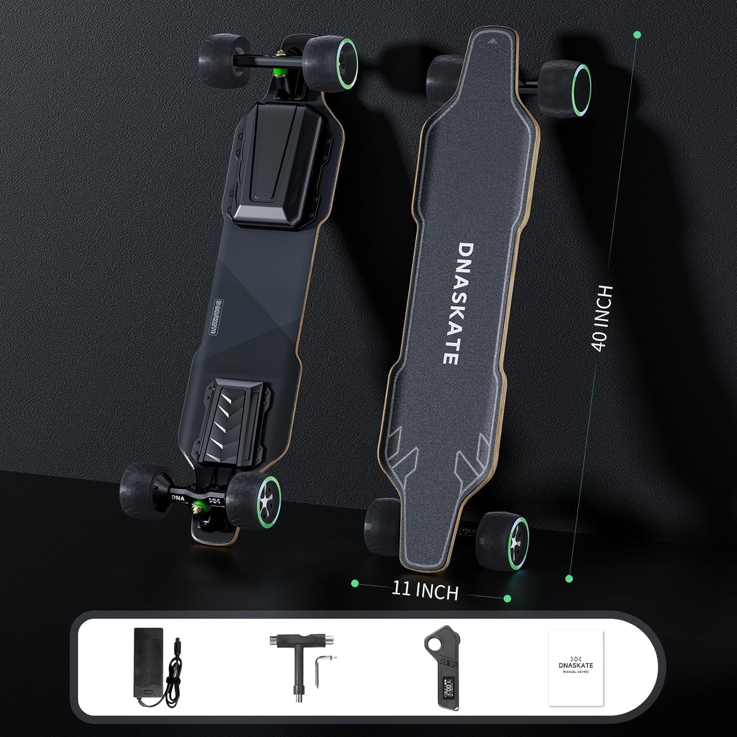V20 Electric Skateboard with Remote, 28 Mph Top Speed,22 Miles Range,1000W Hub-Motor, Longboard Skateboard for Adults ＆Teens