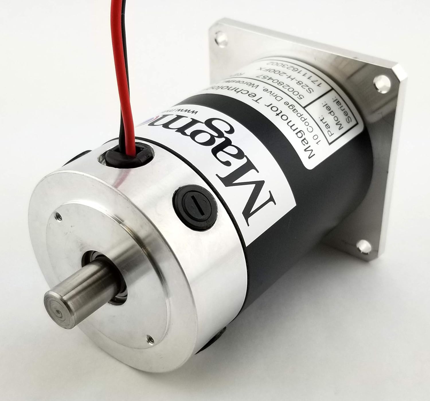 Brushed Motor - Magmotor, S28-H-200FX, 500280457, 48 VDC, 1850 RPM, Brushed DC Motor, DC Electric Motor