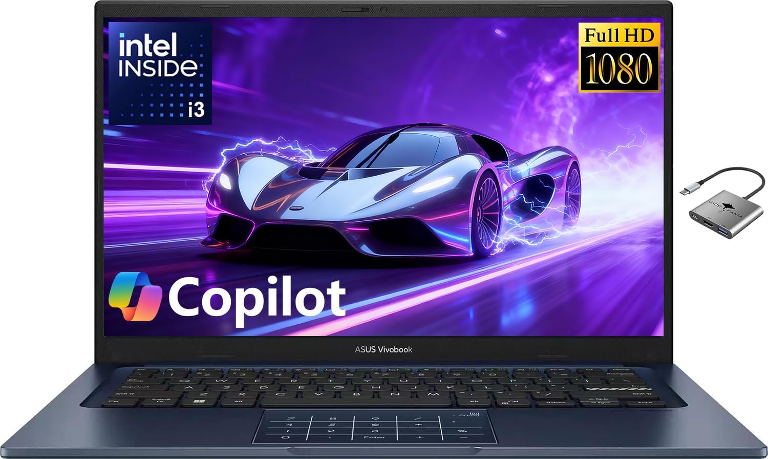 ASUS Vivobook 14 Laptop for Student, Business Home School, 14