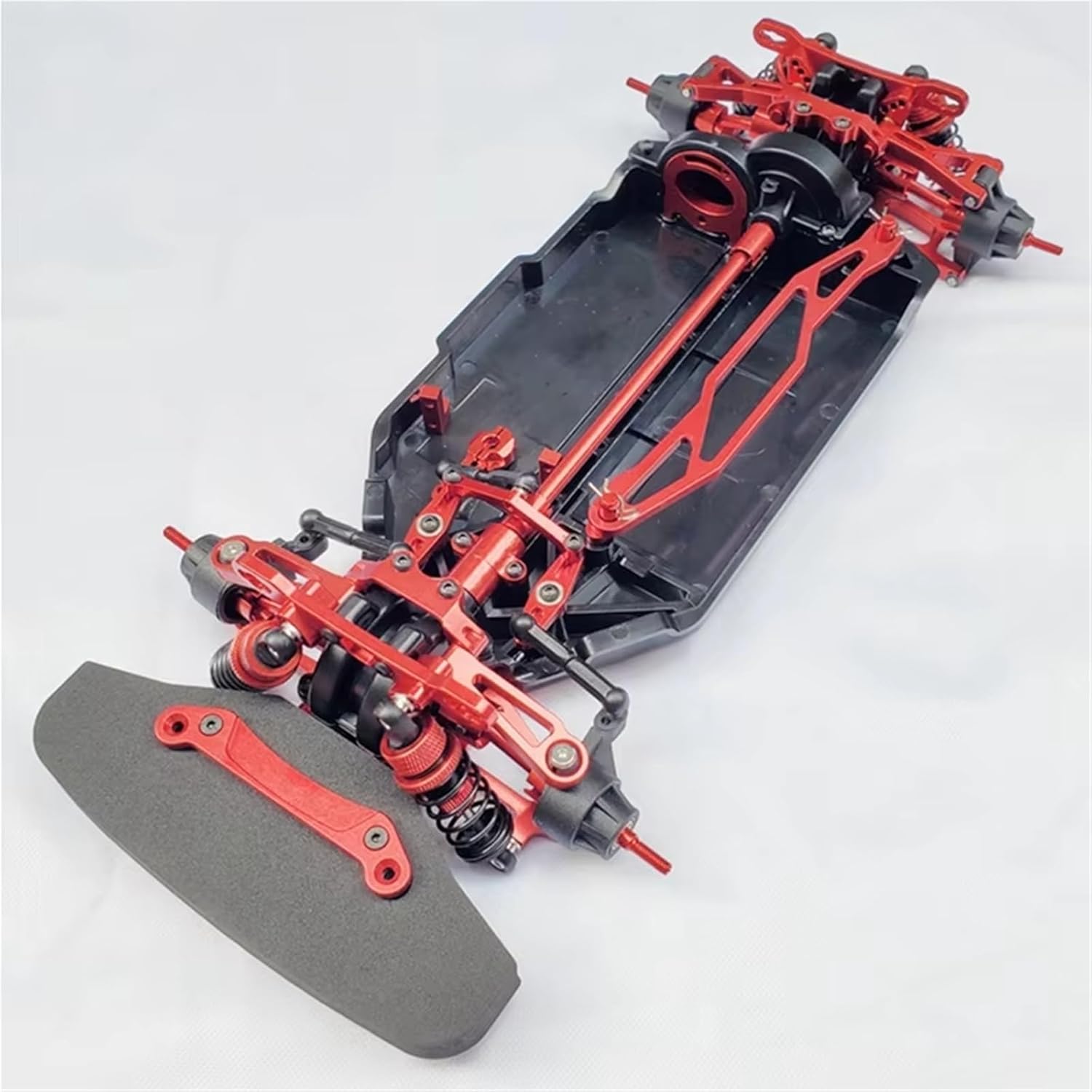 Compatible with TT02 4WD 1/10 RC for Touring On-Road Car Upgrade Parts Replacement Accessories Drift Frame Kit for Chassis Metal RC Car Part Accessories