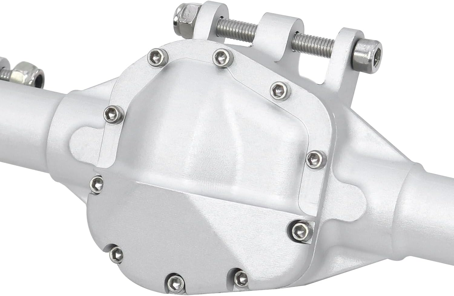 Aluminum One Piece Construction Axle Offset Straight Axle Set for 1/10 RC Crawler Axial SCX10 II Vanquish VS4-10 Rock Truck Part(Rear Axle Black)