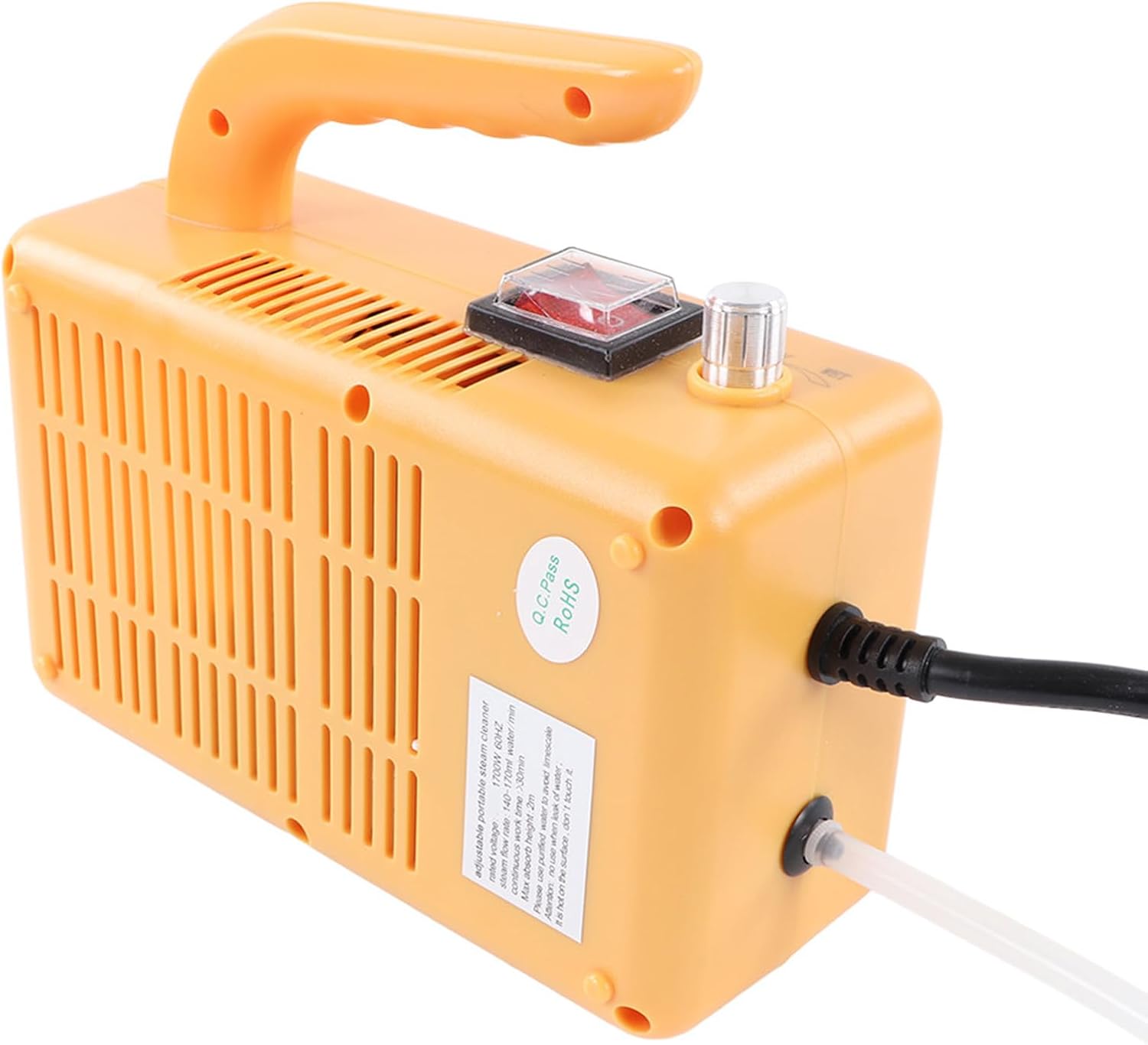 1700W High Pressure Steam Cleaner with Flashlight Extension Tube Handheld Steam Cleaning Machine (US Plug 110v)