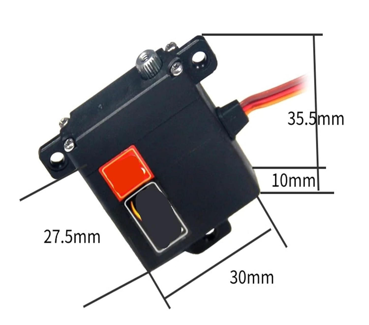 7kg FT3325P Metal Gear Digital Servo 6V RC Drone Glider 120 Degree Angle(4PCS FT3325P 7KG)