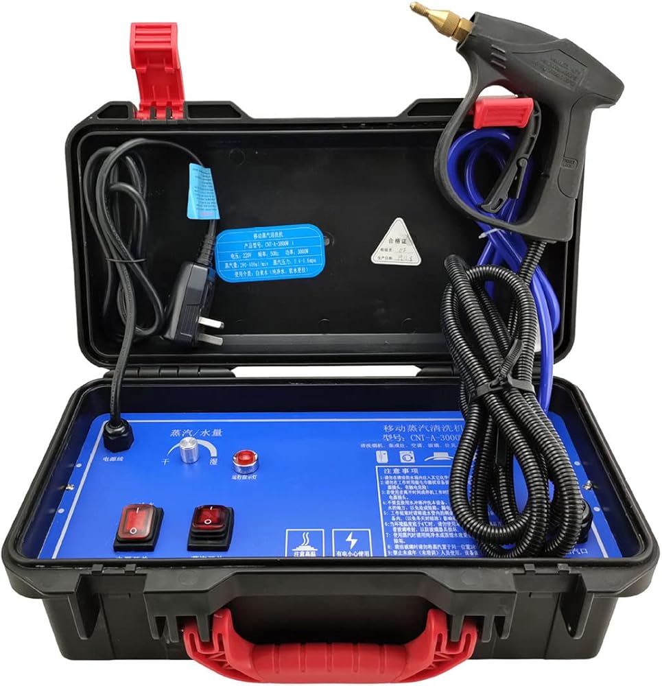 High Pressure Steam Cleaner,Portable Steam Cleaning Machine with High Pressure Wash Function,Handheld Steam Cleaning Tool for Kitchen Furniture Car 110V