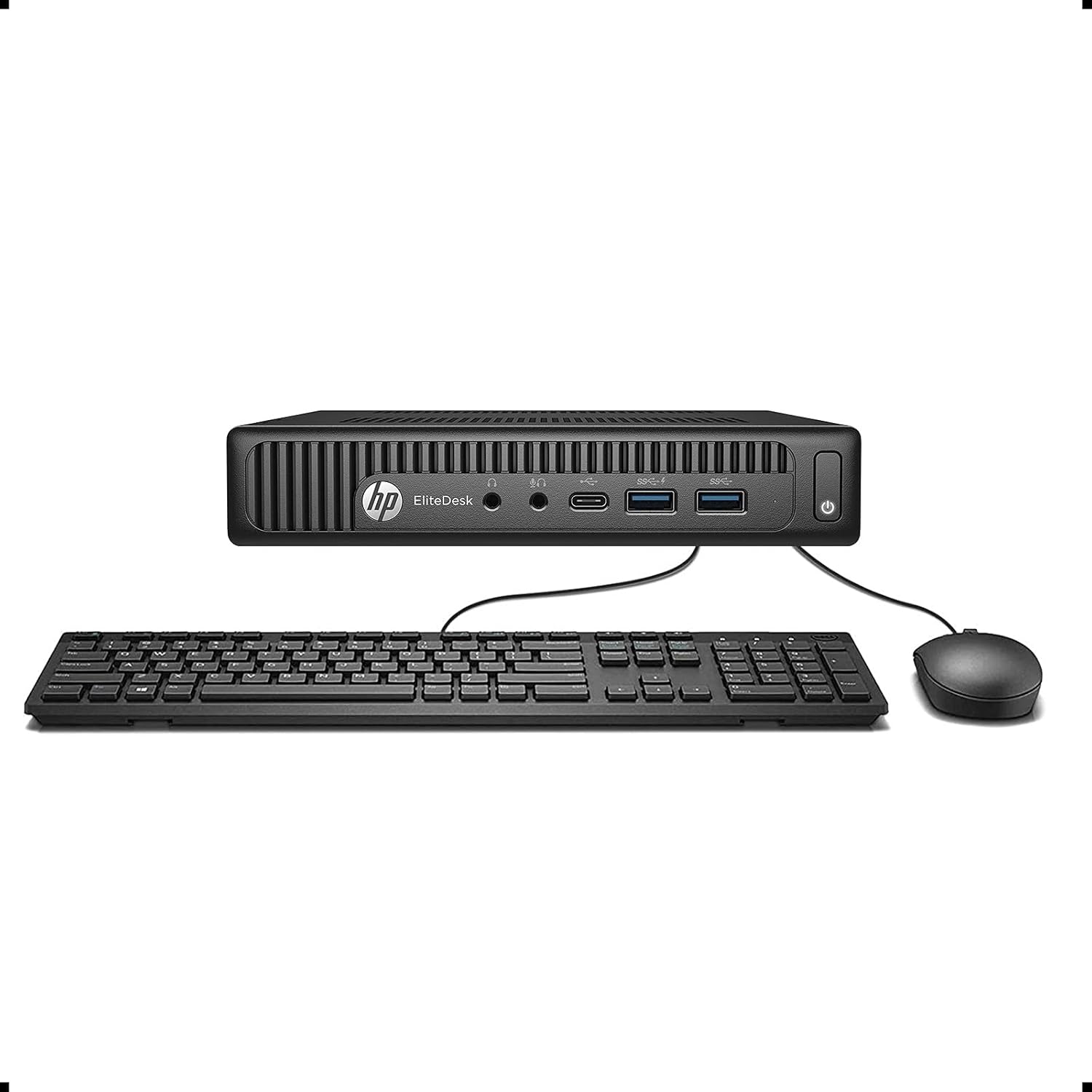 HP EliteDesk 800 G2 Mini Business Desktop PC, Intel Quad-Core i7-6700T up to 3.1G, 16G DDR4, 512GB SSD, VGA, DP Port, Windows 11 Professional (Renewed)