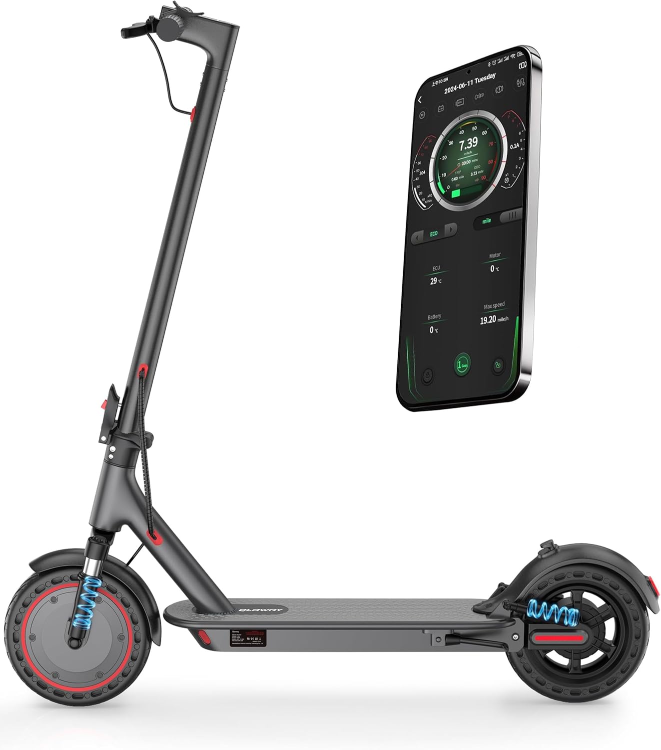 Electric Scooter for Adults, 350W/500W Motor, Up to 22 Miles Long Range, 8.5