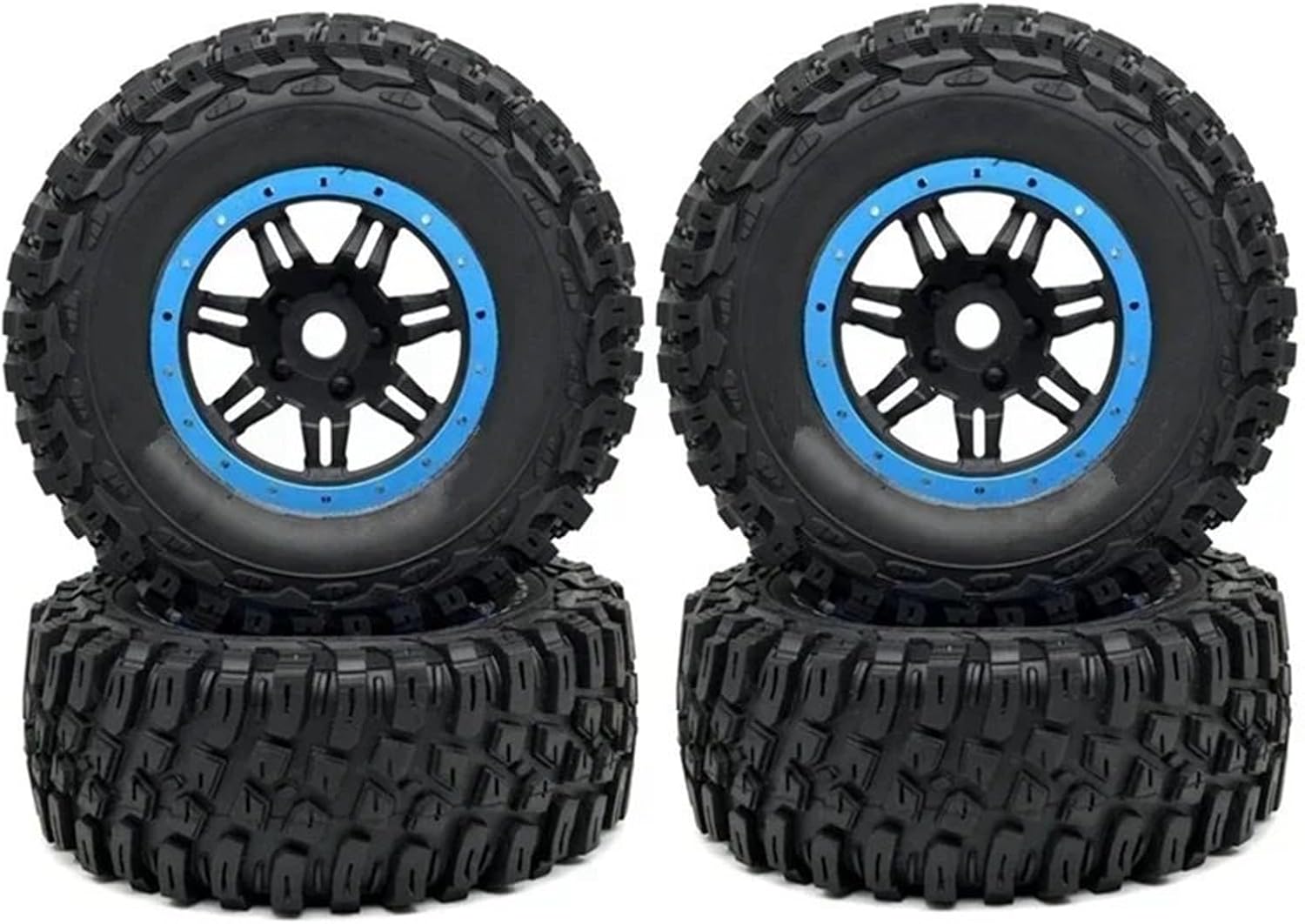 RC Repairs Models For ZD For Racing DBX-07 DBX07 1/7 4Pcs RC Car Wheel Tire Tyre Upgrade Parts Spare Accessories(Blue)