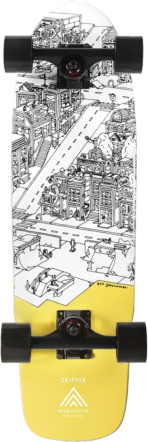Prism Skate Ben Jundanian Skipper Cruiser Complete Skateboard - 7.75