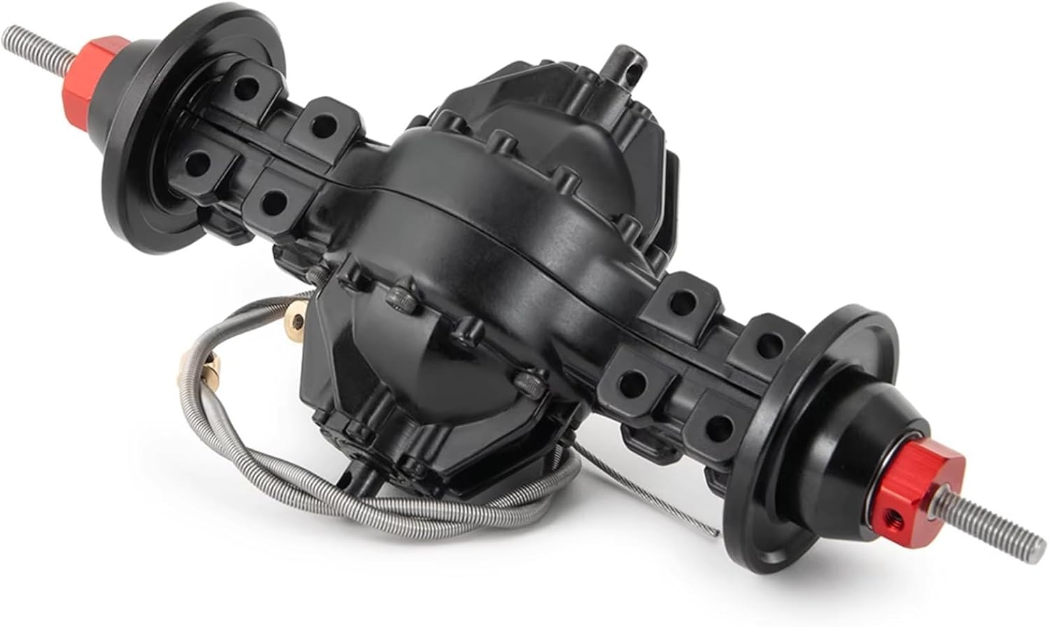 RC Front Rear Drive Axle Compatible with Tamiya 1/14 RC Trailer Tractor Truck Upgrade Parts CNC Aluminium Alloy Front Rear Differential Axle Built-in Gear(Front and Rear)