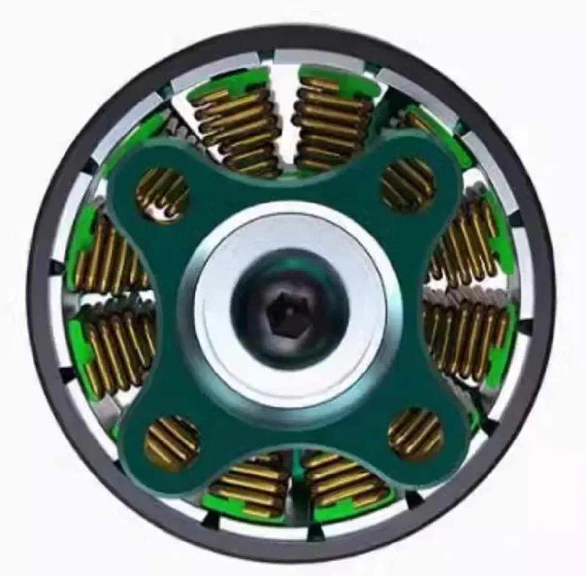 4 pcs 2207 2160KV brushless Motors Ø26*L31.4mm(2207 2160KV Green)