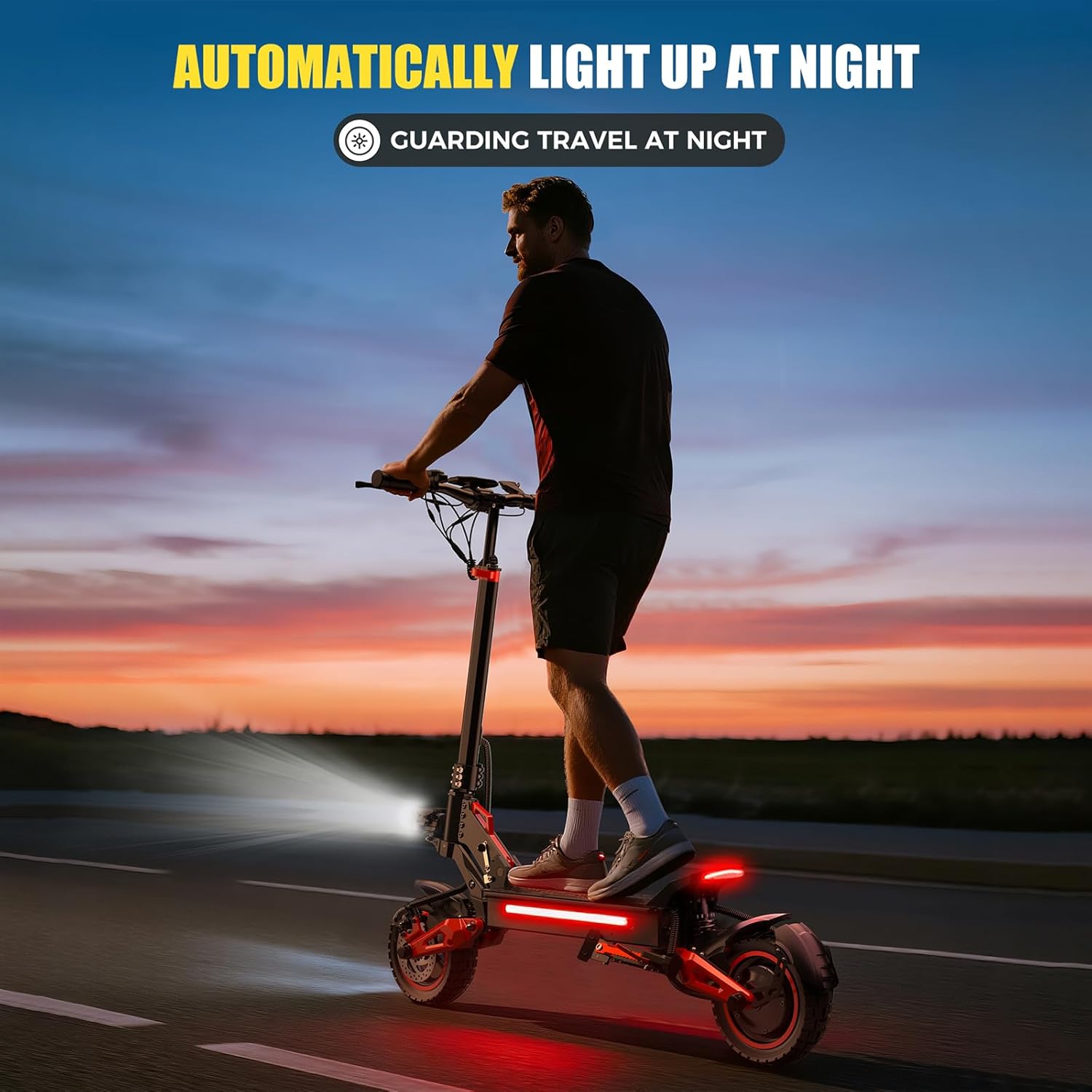 Electric Scooter, 22/23.6/25/30/31/34/37/62 Miles Long Range, Top Speed 19/22/28/34/60 MPH, 8.5