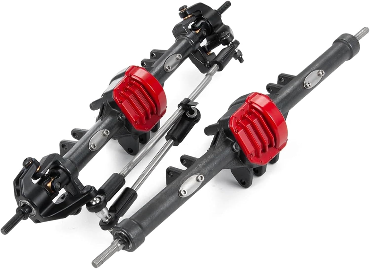 RC Repairs Models For Axial For SCX10 II 90046 90047 90059 90060 1/10 Metal Straight Complete Axle Front And Rear Axle RC For Rock Crawler Car(1set)