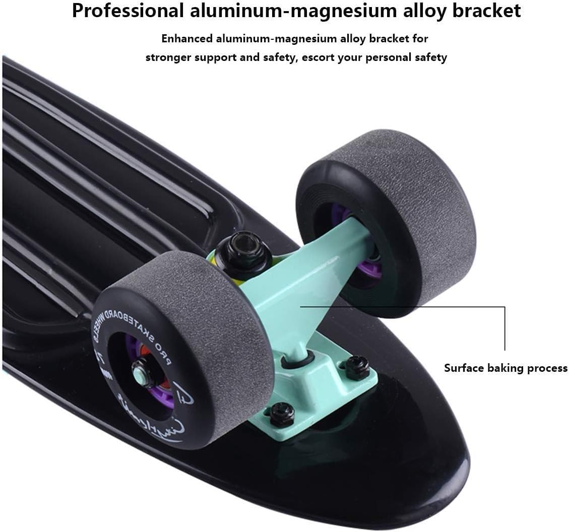 NAUTIG Magneto Complete Skateboard 7-Layer Canadian Maple Deck | Kids Skateboard Cruiser Skateboard | Skateboard for Beginners, Teens & Adults