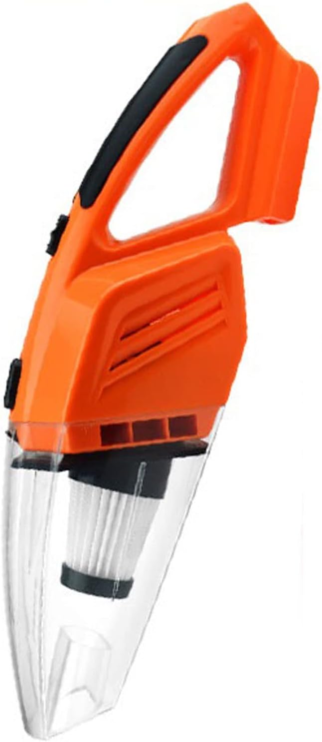 WAGNUS Hard Floor Vacuum Power Suction Car Vacuum Cleaner Auto Handheld Vaccum Cleaner Car Vaccum Cleaner for CAR Dry Wet auto stofzuiger (Color : Orange)