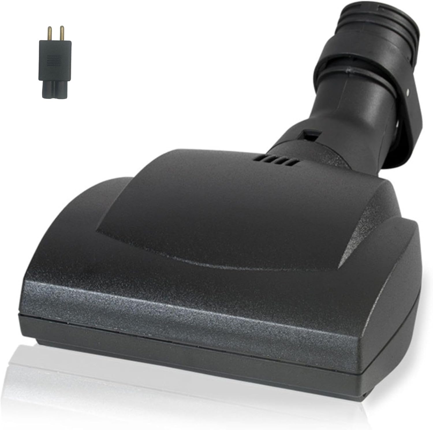 Wessel-Werk HEB 160 Compact Hand Held Electric Power Brush, 120v Vacuum Powerhead with Swivel Neck and Flush Fitting Adapter Plug for Hose Handle