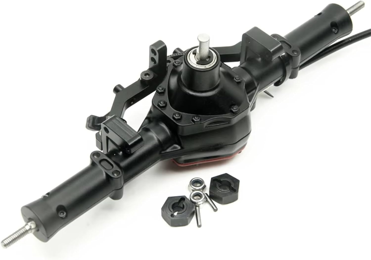 RC Spare Part Compatible with Axial for SCX10 90046 90047 1/10 RC Crawler Car Truck Upgrade Parts Accessories Front Rear Axles with Lock