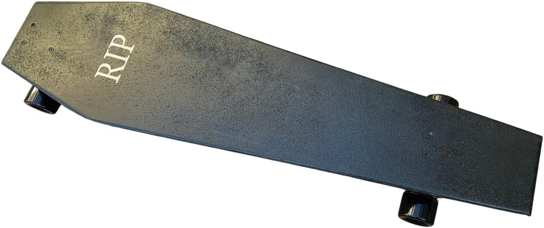 Coffin Death Tarot Black Skateboard | Longboard | 42x12 | Coffin Croozer