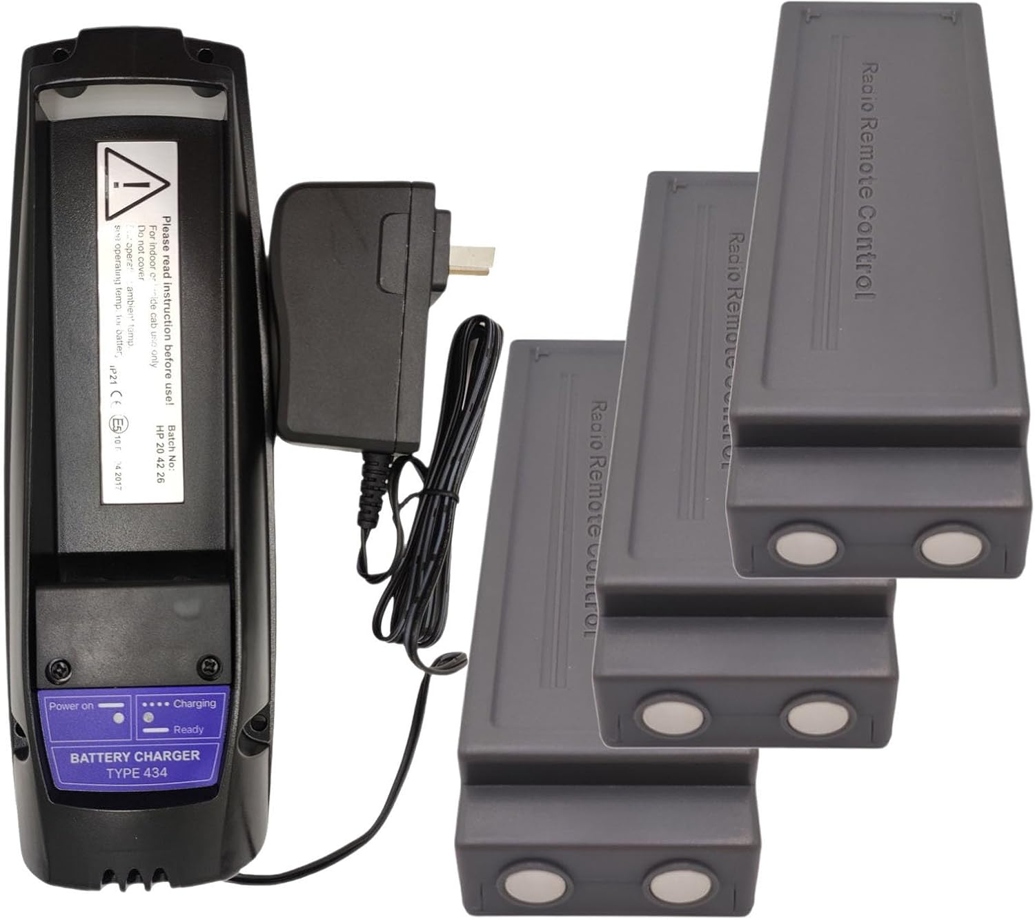 100-240V Scanreco 434 Charger + (3 Counts) 7.2V 2000mAh Scanreco 592 Battery for Scanreco 592 590 960 RC400 Battery