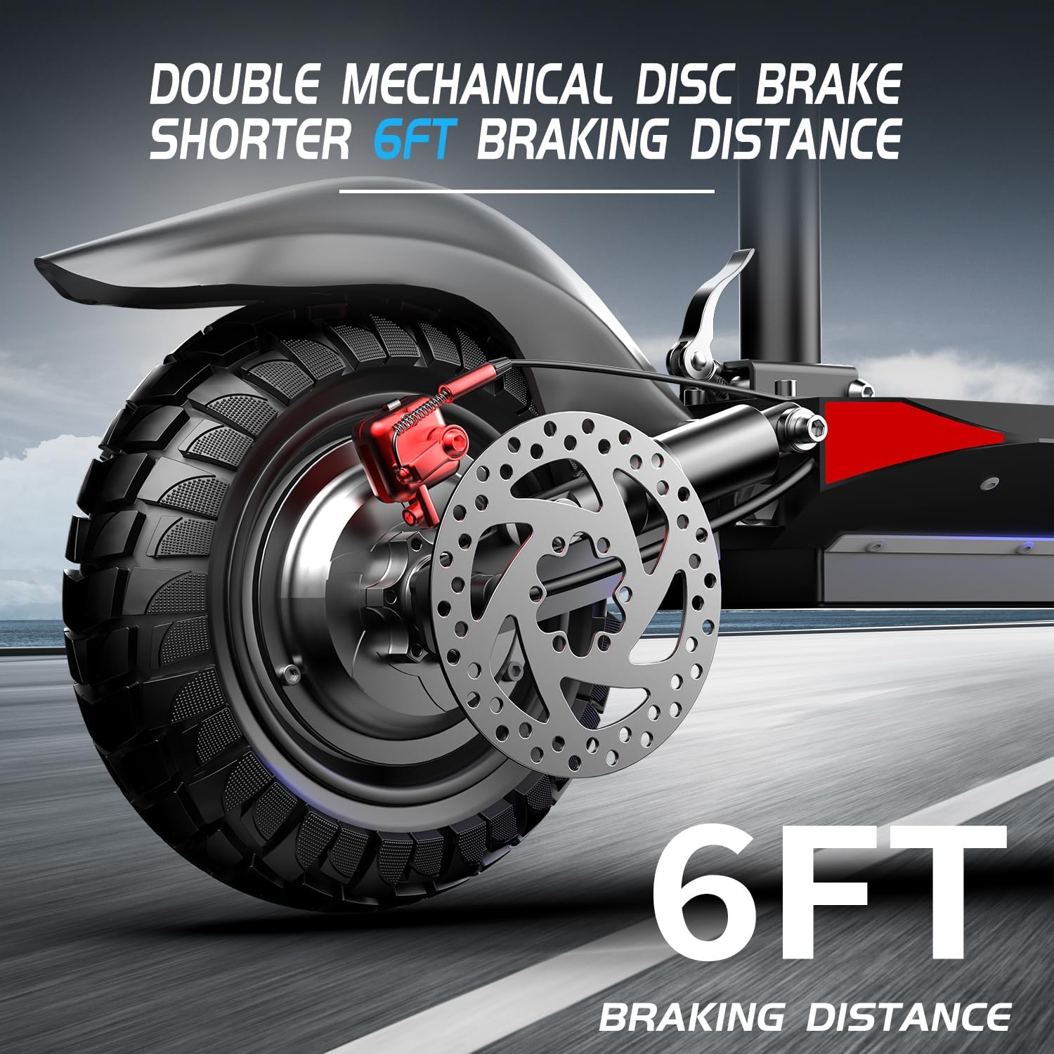 1200W Peak Dual Motor Electric Scooter with Seat, 48V 15AH 27 MPH,Up to 45+ Miles, UL2272 Certified Foldable Commuting E-Scooter Full Suspension