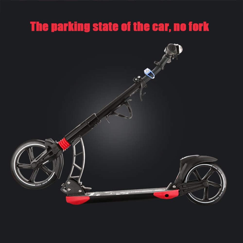 Scooters for Kids 8 Years and Up, Foldable Kick Scooter 2 Wheel, Quick-Release Folding System, 3 Adjustable Height, Large 230mm Wheels Great Scooters for Adults and Teens
