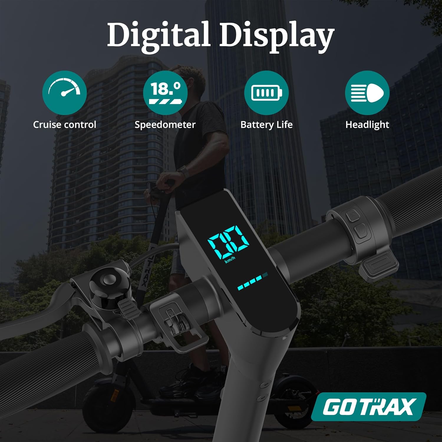 Gotrax Fusion Seat Electric Scooter for Adults, 8.5