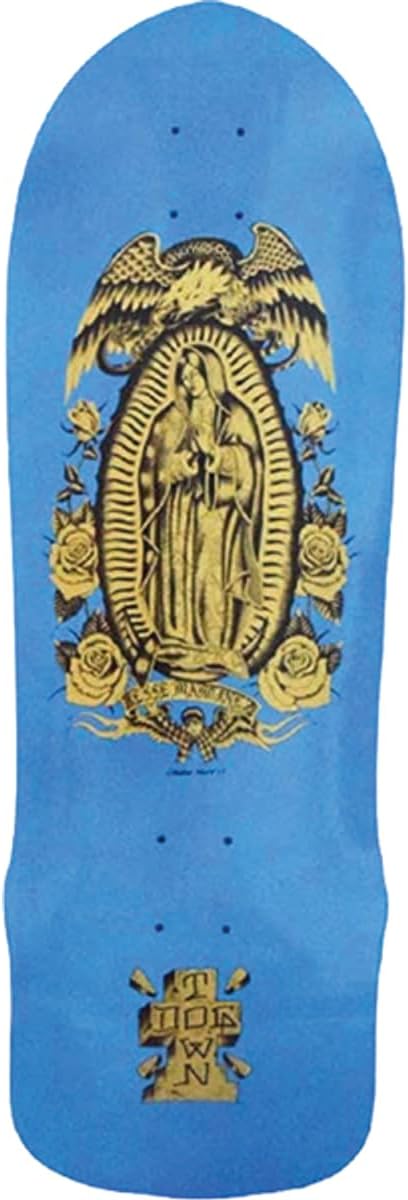 Do​gtown Martinez Guadalupe 1987 Deck 10 x 30.2 Blue Flake/Gold - Assembled AS Complete Skateboard