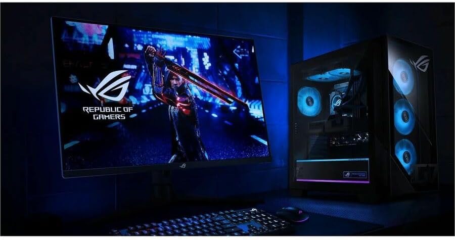 ASUS ROG G700 (2025) Gaming Desktop PC, Intel® Core™ Ultra 7 265F Processor, NVIDIA® GeForce RTX™ 5070, 1TB M.2 NVMe™ PCIe® 4 SSD, 32GB DDR5 RAM, Windows 11 Pro, G700TF-XS776