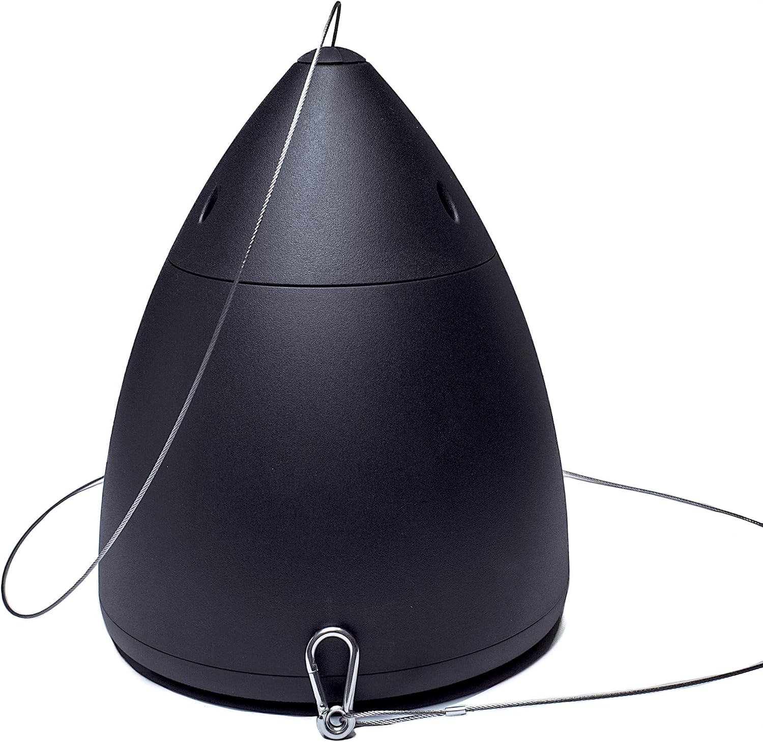 Soundavo HPS-6-BL-V Commercial 2-Way 6.5 Pendant Speaker with Woofer and Gripple Kit (Black/Sell Per Each)