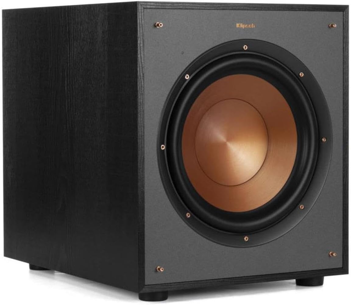 Klipsch R-100SW 300W Subwoofer with R-52C Center Speaker