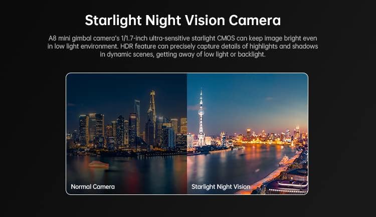 SoloGood FPV Camera SIYI A8 Mini Gimbal Camera 4K 8mp HD 6X Digital Zoom with AI Smart Identify and Tracking HDR Starlight Night Vision for UGV USV RC Plane FPV Drones Robot