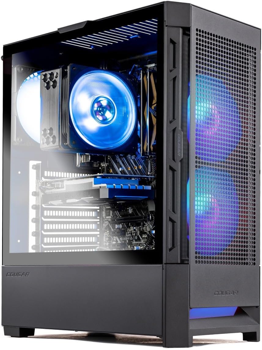 Skytech Gaming Blaze4 Mini Desktop PC, Ryzen 7 5700 3.7 GHz (4.6GHz Turbo), NVIDIA RTX 5060 Ti 8GB, 1TB Gen4 NVMe SSD, 32GB DDR4 RAM 3200, 650W Gold PSU, Wi-Fi, Win 11