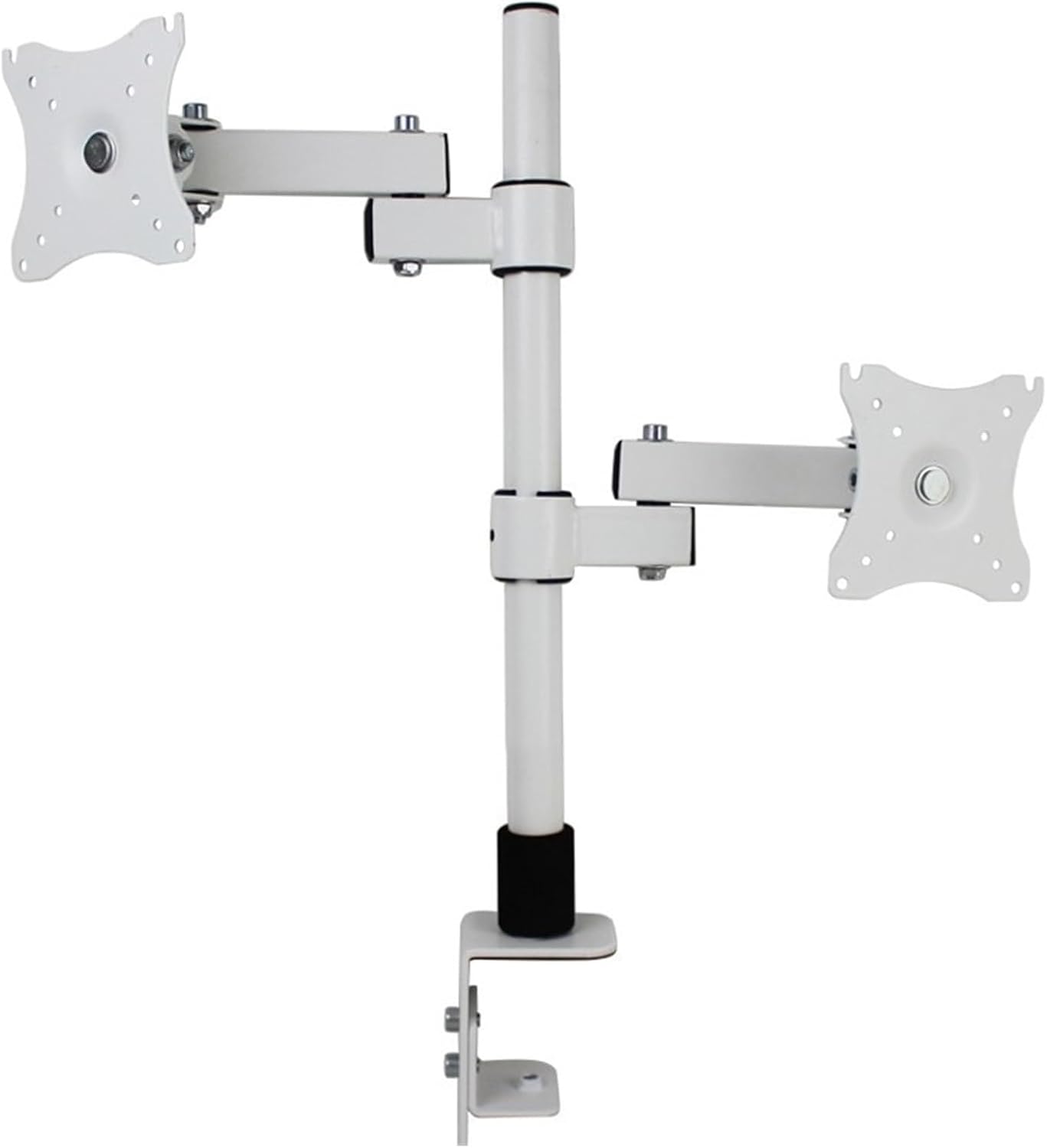 10-27 Inch Full Motion Dual Monitor Desk Lift Stand Clip Grommet Base PC Stand Foldable Arm Support XD60(XD10-700)