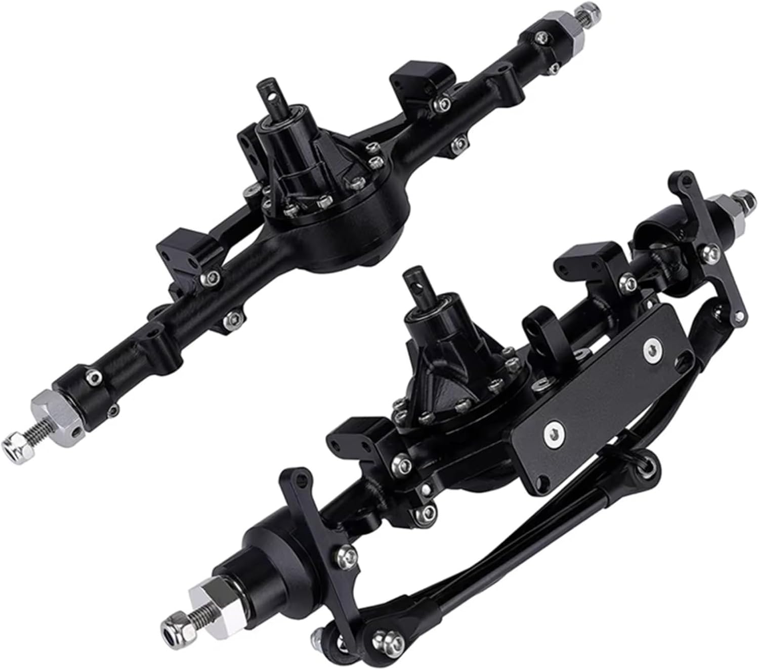 RC Axle Models For Gelande II TF2 D90 D110 For Yota 1/10 Front Rear Axle CNC Aluminum Alloy RC Crawler Car Upgrade Parts Model Accessory(1set)