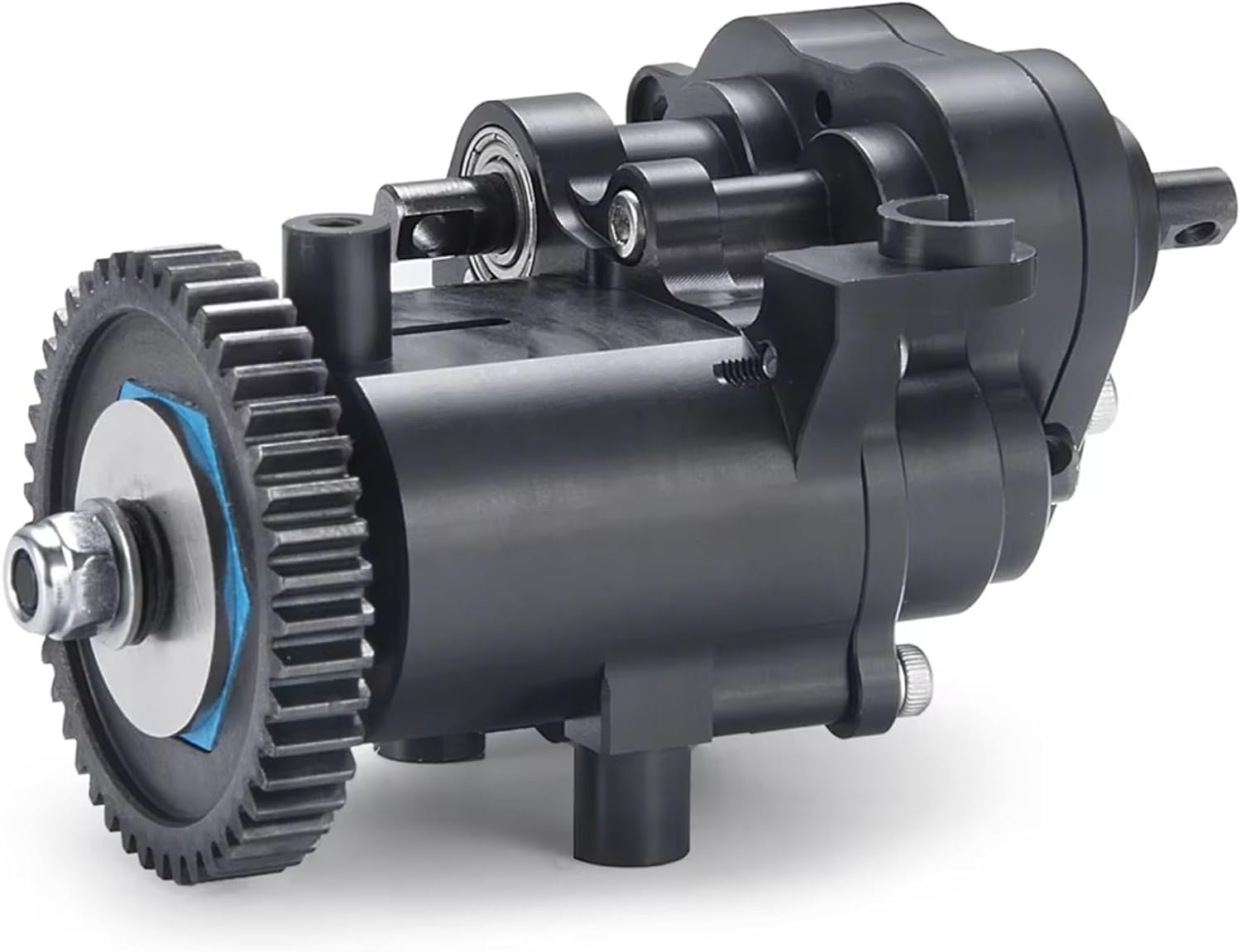 RC Gearboxes For TRX-4 For TRX-6 1:10 Black Metal Transmission Center Gearbox Case 2 Speed RC Crawler Car Upgrade Parts