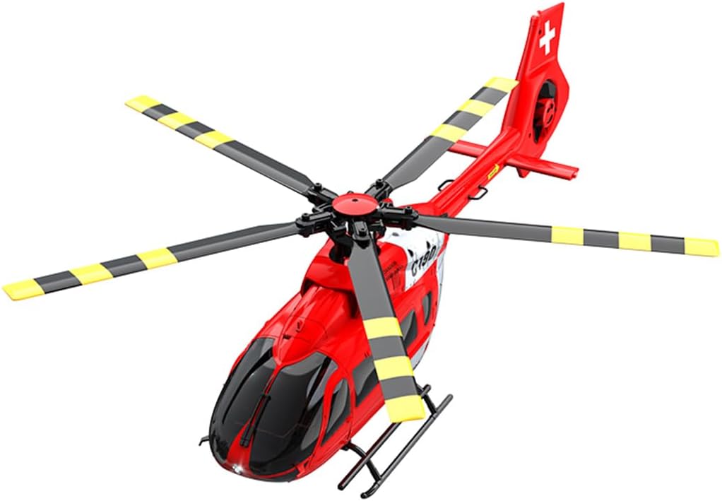 C190 1/30 Scale H145 Helicopter 2.4G 6CH Single-Rotor Gyroscopic Flying Aircraft Model, RC Helicopter Toys Gift for Adults (RTF Version)