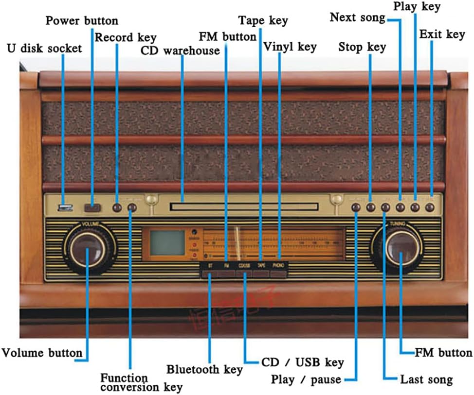 EHVYBDX Retro Phonograph