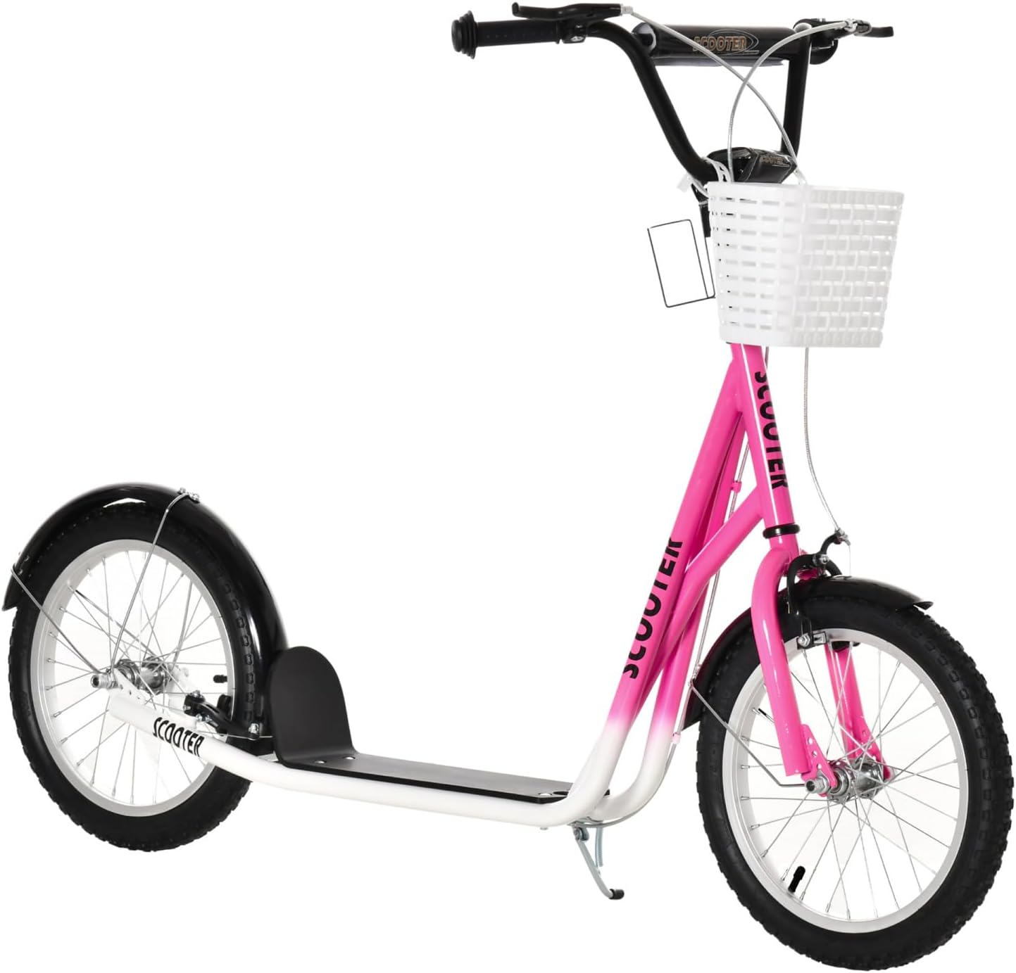 Youth Scooter, Kick Scooter with Adjustable Handlebars & Double Brakes