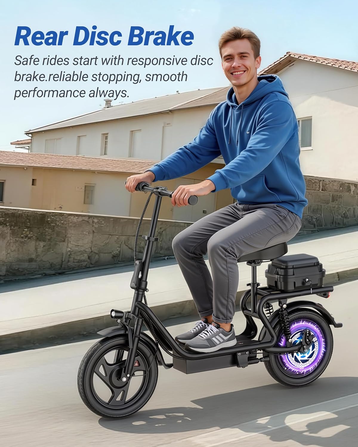 MAXSHOT Electric Scooter Adults & Big Kids, Top Speed 9/16/19/22MPH, 10/12/16/21/50Miles Range, 6.5